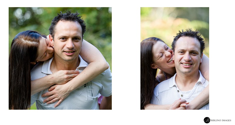 Engaged-couple-being-silly-with-each-ther-while-having-their-portraits-taken-by-Biblino-Images